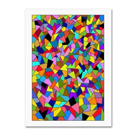 Trademark Fine Art Kathy G. Ahrens 'Shards Colored' Canvas Art, 18x24 ALI3403-C1824GG